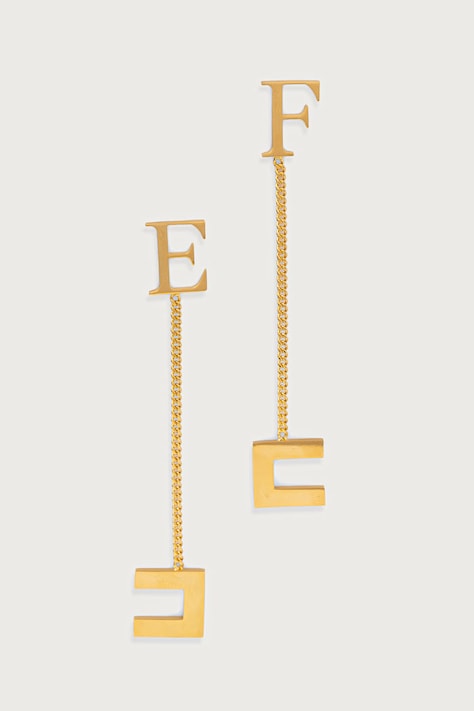 Elisabetta Franchi Обици дамски от месинг OR54A67E2