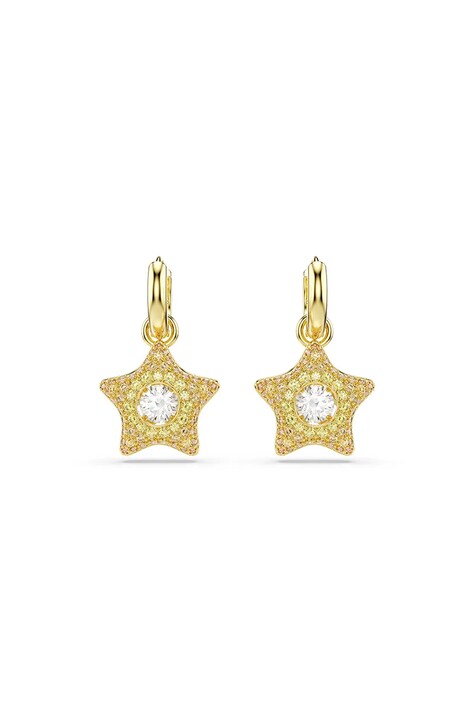 Swarovski сережки жіночі позолочені з цирконієм SUBLIMA — фото 2
