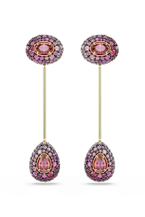 Swarovski naušnice za žene pozlaćene s cirkonom SUBLIMA 5752891