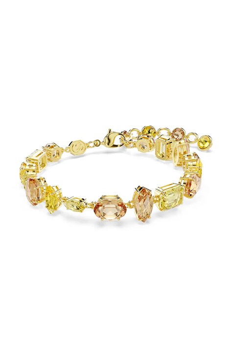 Swarovski zapestnica ženska pozlačena s Swarovski kristalom GEMA 5754260