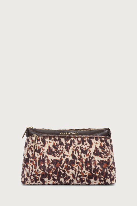 Valentino Bags Kosmetyczka damska LINE brązowa VBEAEK720