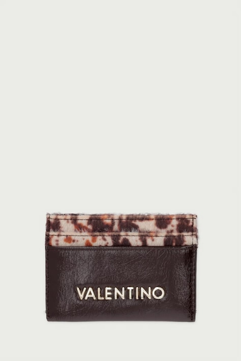 Valentino Bags Etui na karty damskie LINE brązowe VPSAEK121