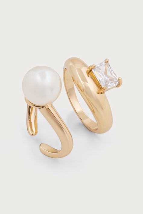 Twinset Σετ δαχτυλίδια γυναικεία ορείχαλκινα 2-pack 262TA4070