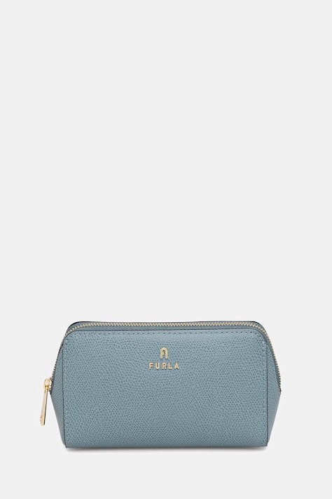 Furla kosmetyczka damska skórzana turkusowa WE00449 ARE000 4896S