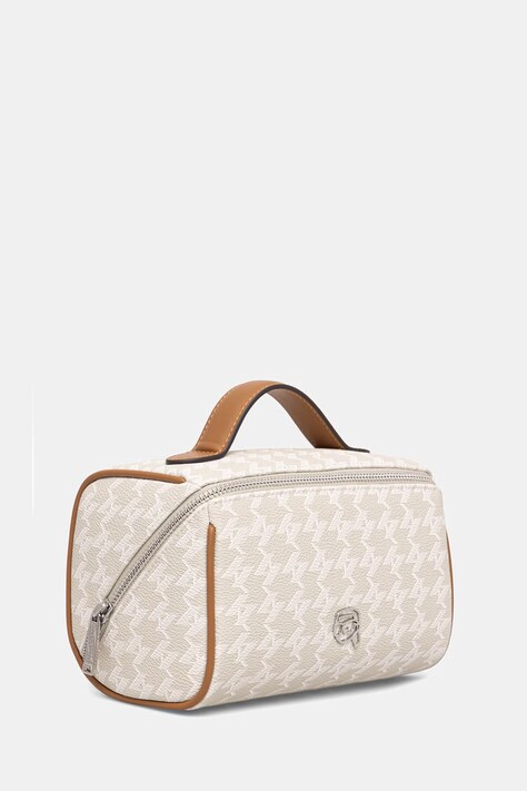 Karl Lagerfeld косметичка жіноча зі штучної шкіри IKON — AW26-AKDZLL, бежевий — фото 2