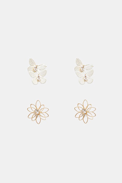 Aldo naušnice za žene metalne s cirkonom FLORAFLY 2-pack 14449167