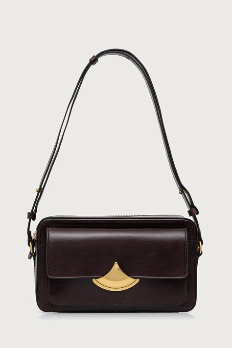Sessun Torebka crossbody damska skórzana DIVICAM brązowa 26102002