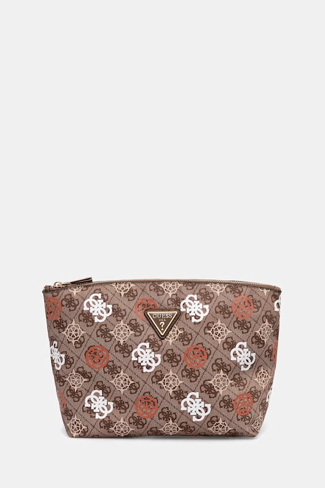 Guess kosmetyczka damska z imitacji skóry ELIETTE beżowa TWNP93 15965