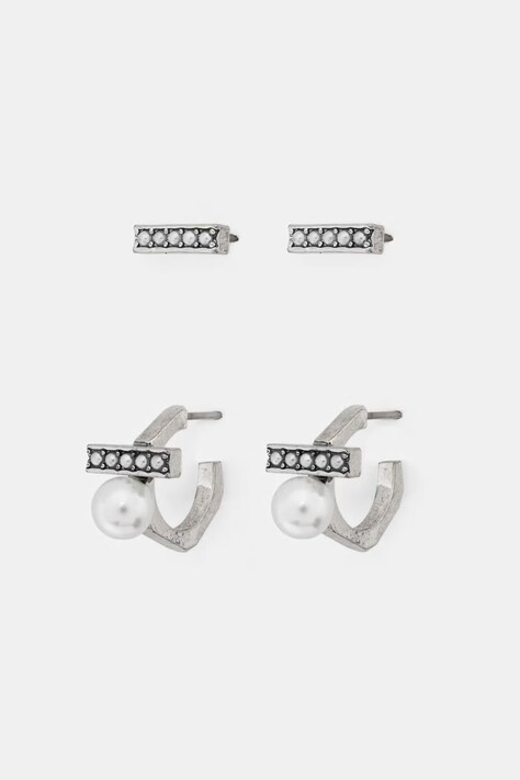 AllSaints kolczyki damskie 2-pack 37585225SLV127