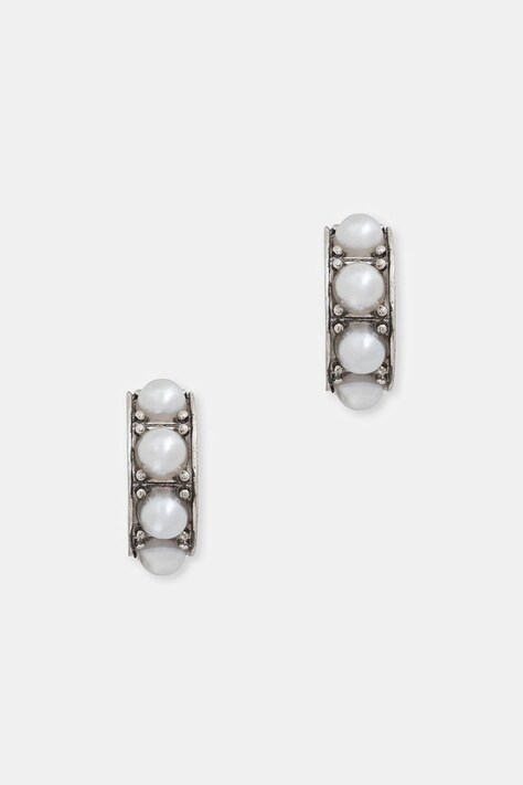 AllSaints kolczyki damskie mosiężne z cyrkonią 37585219SLV127