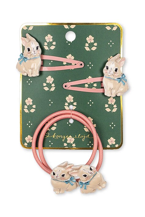 Konges Sløjd Spinka i gumka do włosów dziecięca BUNNY HAIR ACCESSORIES KS106402