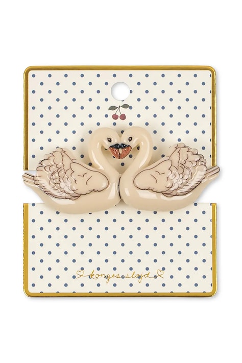 Konges Sløjd Spinka do włosów dziecięca SWAN BIG HAIR CLIP KS106272