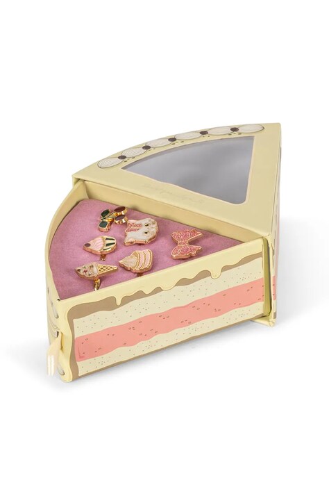 Konges Sløjd Komplet prstenja za djecu metalni KITTY SWEETS RING SET 6 PCS 6-pack KS106088