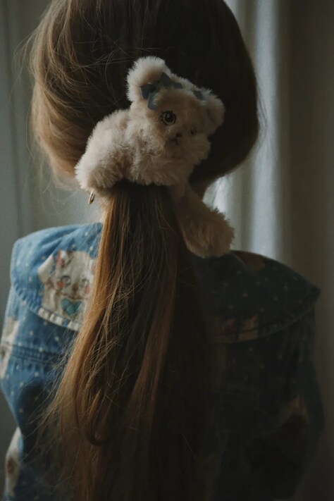 Konges Sløjd Gumica za djecu KITTY FURRY HAIR ELASTIC KS106080
