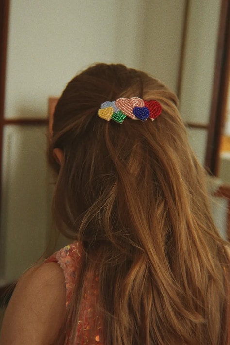 Konges Sløjd Τσιμπιδάκι μαλλιών παιδικό COEUR BEADED HAIR CLIP KS105952