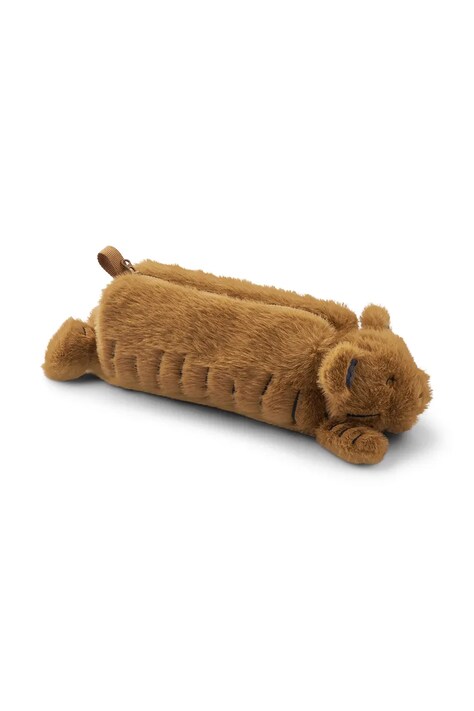 Liewood κασετίνα παιδική Dalina Tiger Plush Pouch καφέ LW20979