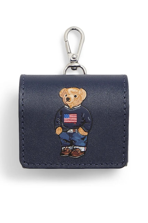 Polo Ralph Lauren Чохол для навушників чоловічий шкіряний темно-синій 405P18022