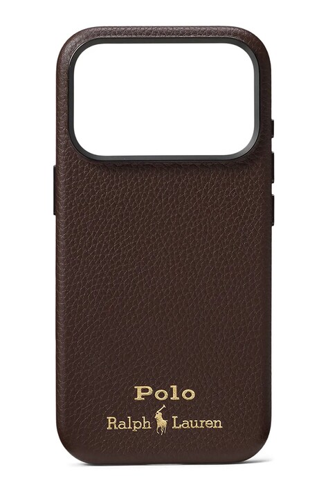 Polo Ralph Lauren Etui na telefon skórzane brązowe 405P17554