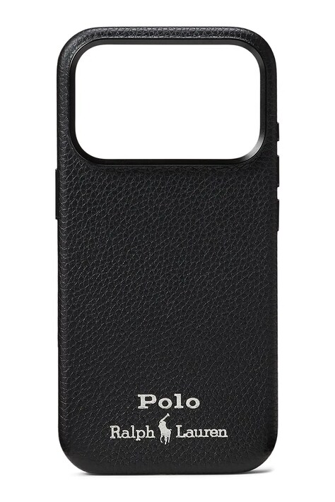 Polo Ralph Lauren Etui na telefon skórzane czarne 405P17554