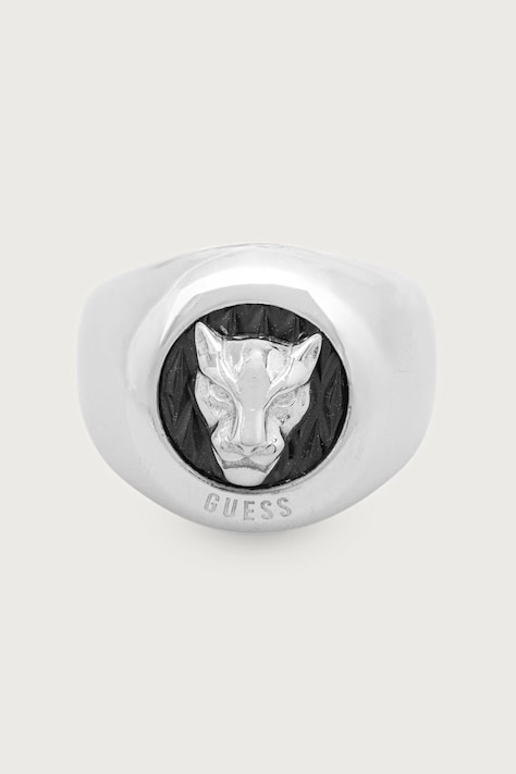 Guess Sygnet męski ze stali nierdzewnej GUESS PANTHER JUMR06.111JW