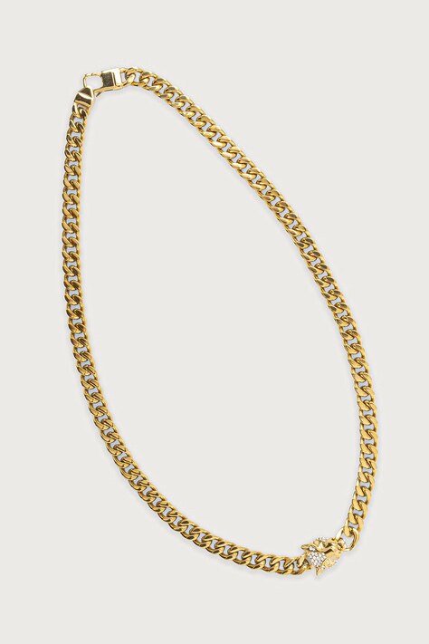 Guess Naszyjnik męski ze stali nierdzewnej GUESS PANTHER JUMN06.081JW