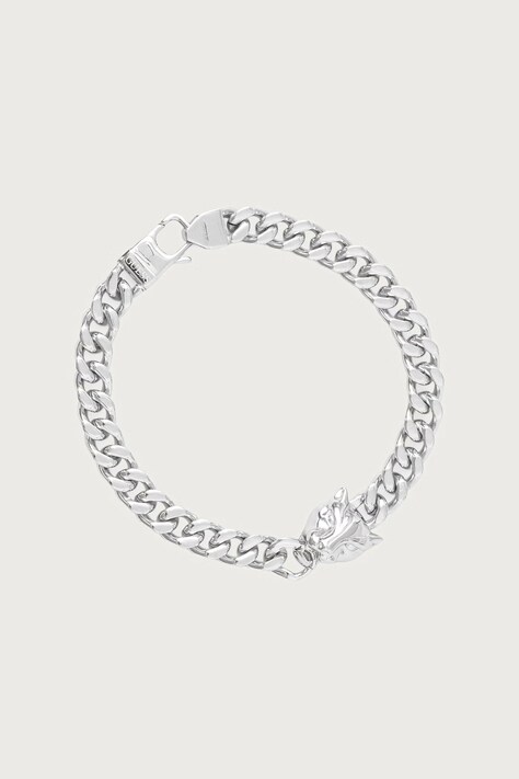 Guess Bransoletka męska ze stali nierdzewnej PANTHER JUMB06.084JW