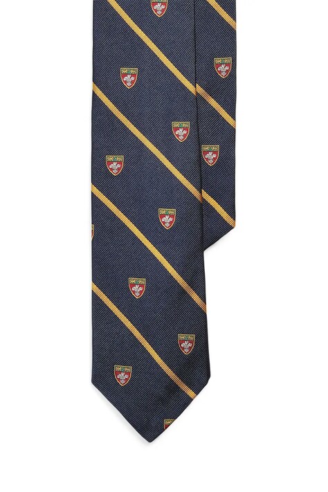 Polo Ralph Lauren krawat męski jedwabny granatowy 712883562