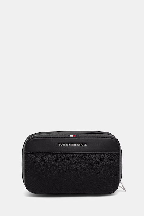 Tommy Hilfiger kosmetyczka męska z imitacji skóry czarna AM0AM14824