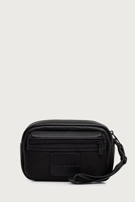 Armani Exchange косметичка для мужчин из искусственной кожи чёрная XM003155 AF26655