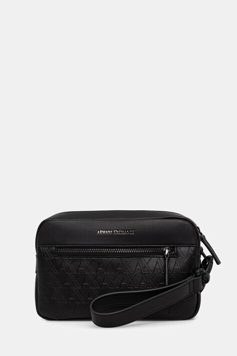 Armani Exchange bustina da uomo in similpelle nera XM003583 AF26662