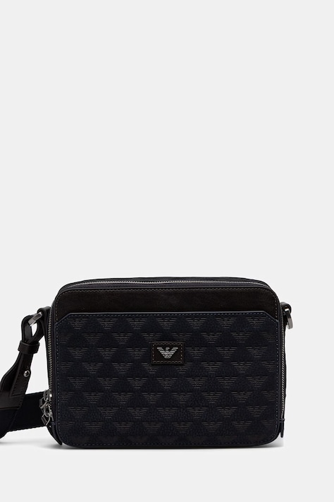 Emporio Armani mala torba za muškarce kožna mornarsko plava EM005668 AF29023