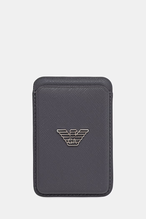 Emporio Armani pouzdro na karty pánské šedé EM003599 AF13805