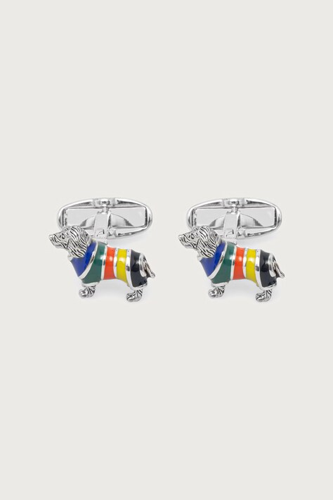 Paul Smith Spinki do mankietów męskie metalowe M1A-CUFF-WDOG