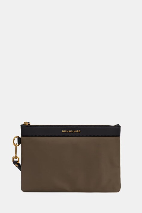 Michael Kors saszetka męska Brooklyn zielona 33T6GBNU2B