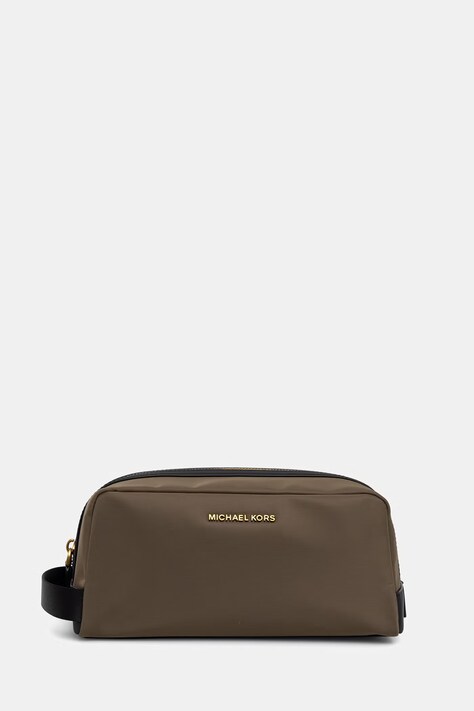 Michael Kors kosmetyczka męska Brooklyn zielona 33T6GHDT7U