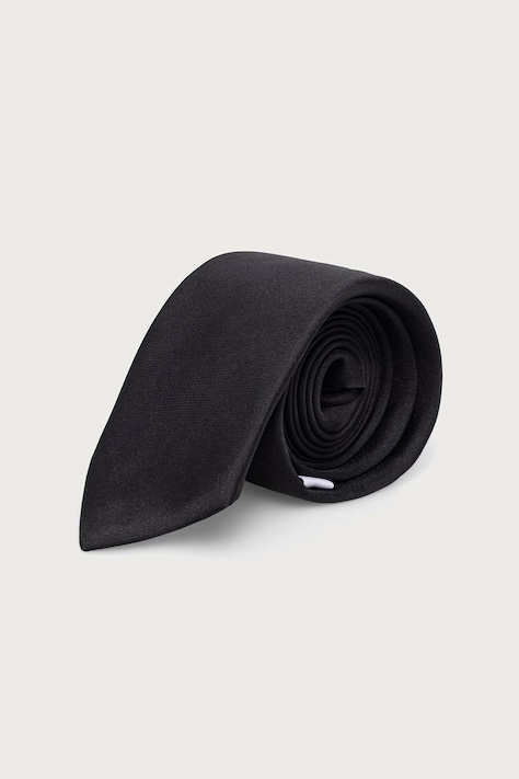Moschino Krawat męski jedwabny czarny M5920 55079