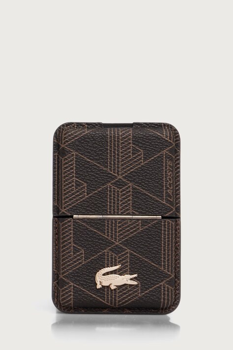 Lacoste Etui na karty brązowe LCWMCS6PBSW