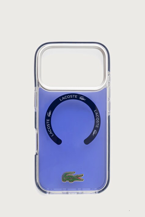Lacoste Etui na telefon iPhone 17/18 Pro granatowe LCHMP17LUGCOV