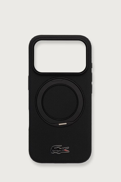 Lacoste Etui na telefon iPhone 17/18 Pro czarne LCHMP18L6PSWRPTOK