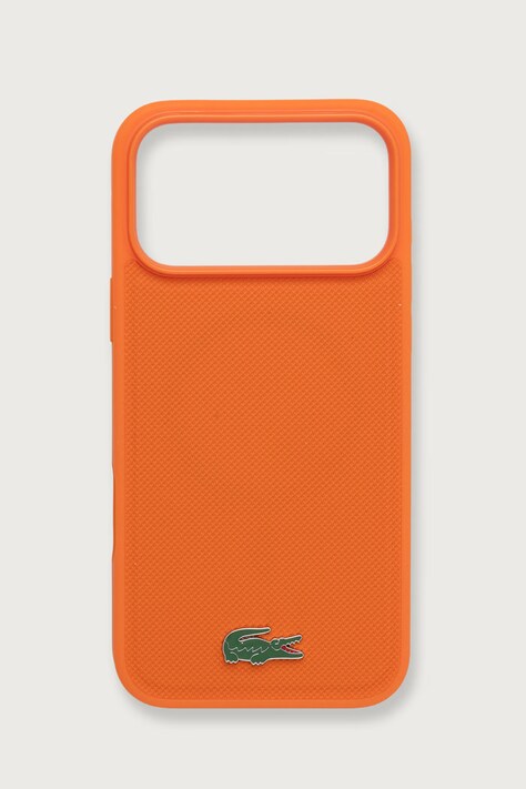 Lacoste Etui na telefon iPhone 17/18 Pro Max pomarańczowe LCHMP18XPLAO
