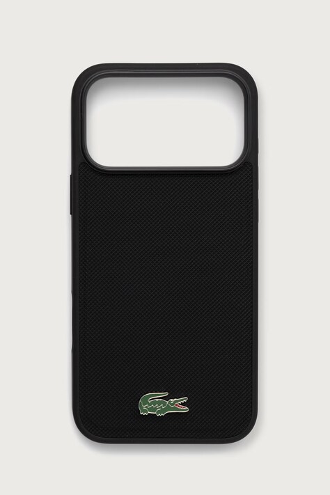 Lacoste Etui na telefon iPhone 17/18 Pro Max czarne LCHMP18XPLAK