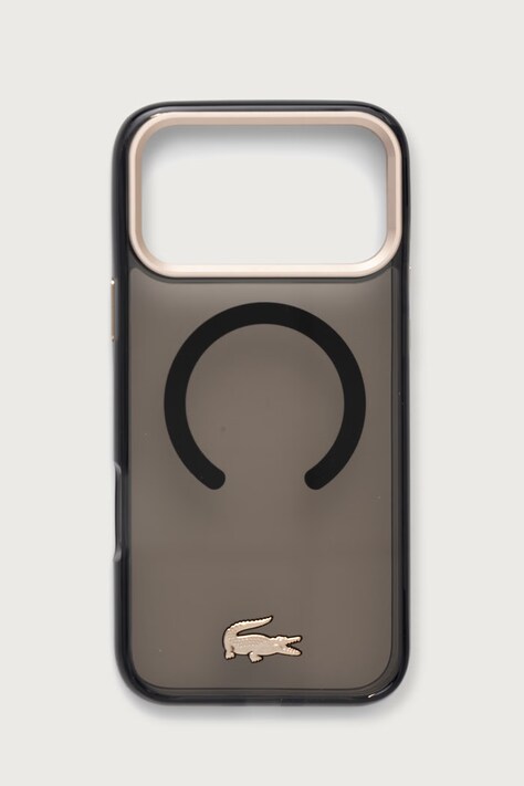 Lacoste Etui na telefon iPhone 17/18 Pro Max czarne LCHMP18XUFWAK