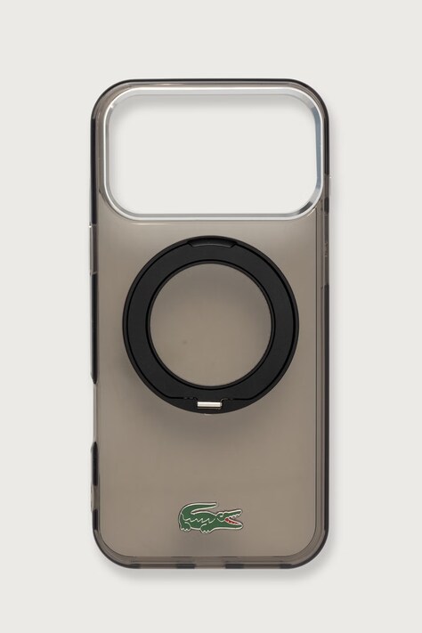 Lacoste Etui na telefon iPhone 17/18 Pro Max czarne LCHMP18X6URGLK