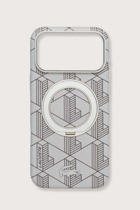 Lacoste Etui na telefon iPhone 17/18 Pro Max szare LCHMP18X6PSWRBEMG