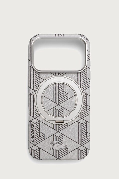 Lacoste Etui na telefon iPhone 17/18 Pro szare LCHMP18L6PSWRBEMG
