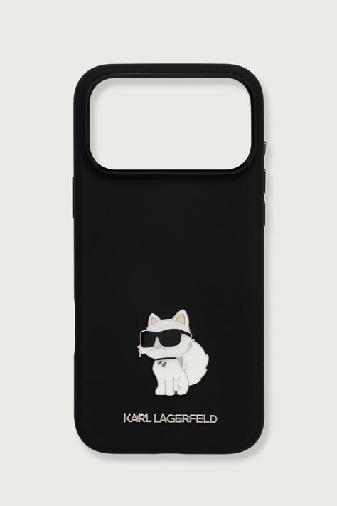 Karl Lagerfeld Etui na telefon iPhone 17/18 Pro Max czarne KLHCP18XSMHCNPK