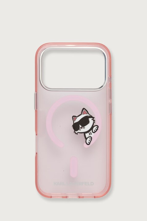Karl Lagerfeld Etui na telefon iPhone 17/18 Pro różowe KLHMP17L6HCPSCP