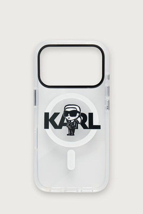Karl Lagerfeld Etui na telefon iPhone 17/18 Pro transparentne KLHMP17LHGKIGKBT