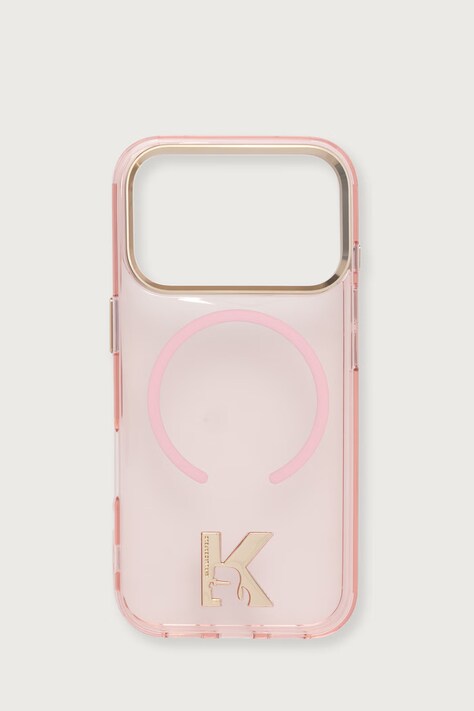 Karl Lagerfeld Etui na telefon iPhone 17/18 Pro różowe KLHMP18L5HTMKHDP