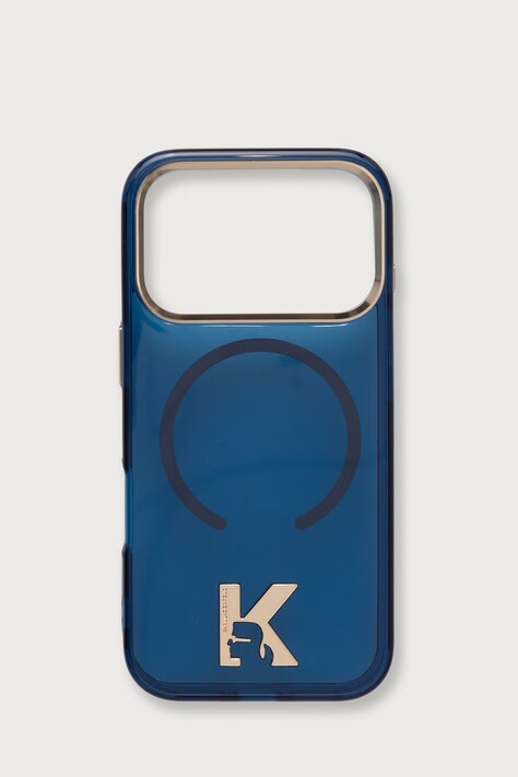 Karl Lagerfeld Etui na telefon iPhone 17/18 Pro niebieskie KLHMP18L5HTMKHDB